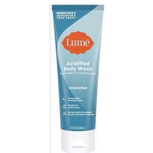 Lume Unscented Acidified Body Wash 8.5 Oz 250mL New Full Size Large